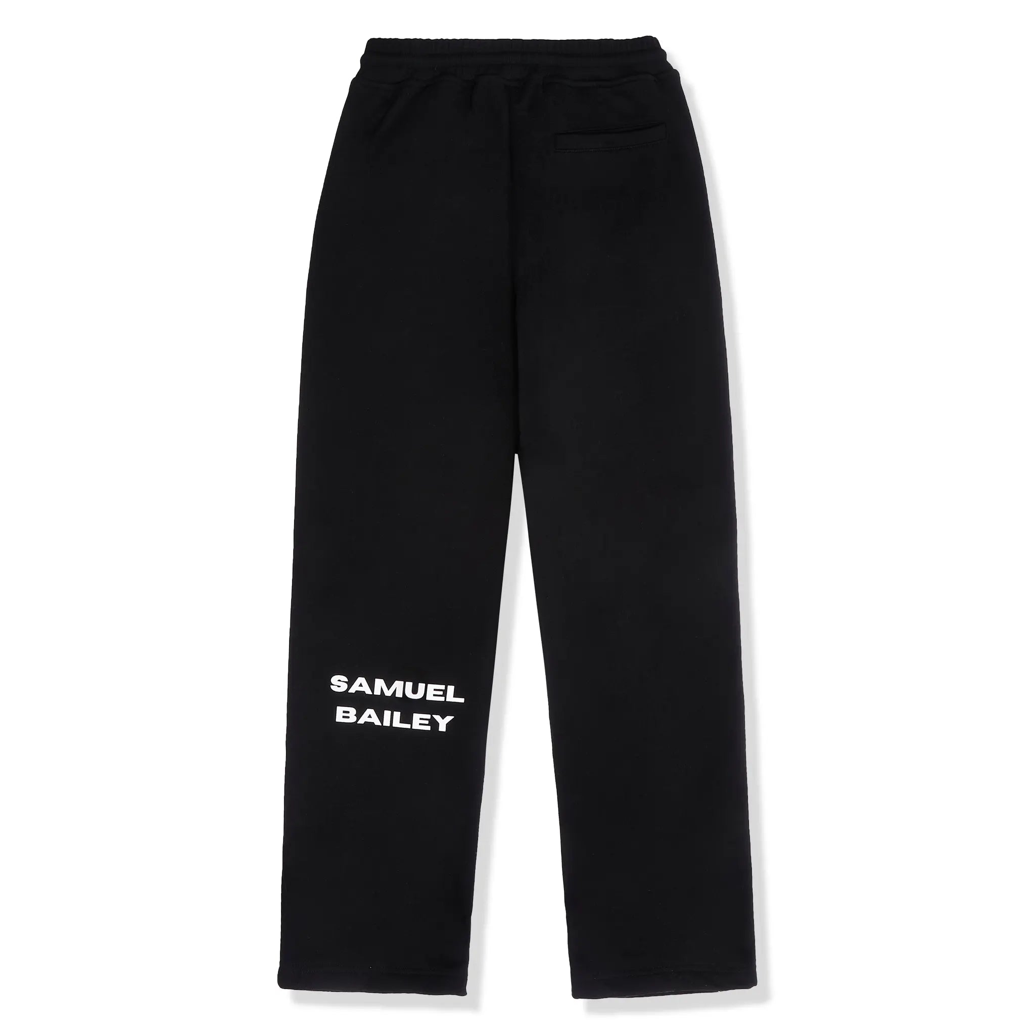 Back View of Samuel Bailey Custom Black Sweatpants 52365647872323